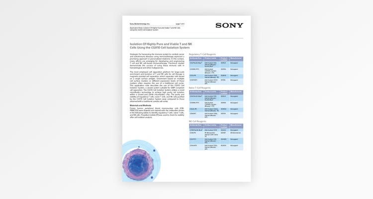 Resources - Sony Biotechnology