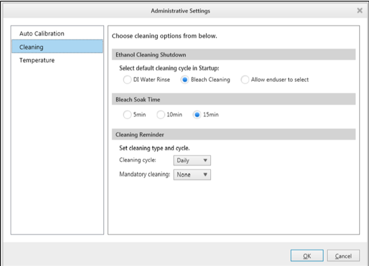 cleaning reminders can be set up by administrators for convenience.