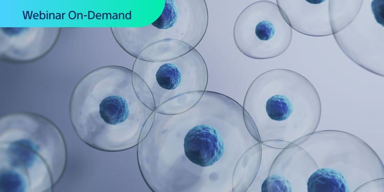 Webinar On-Demand - Photo illustration of cells.