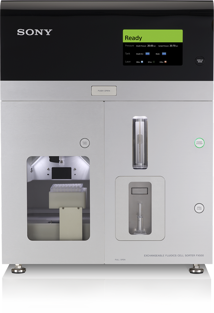 FX500 exchangeable fluidics cell sorter