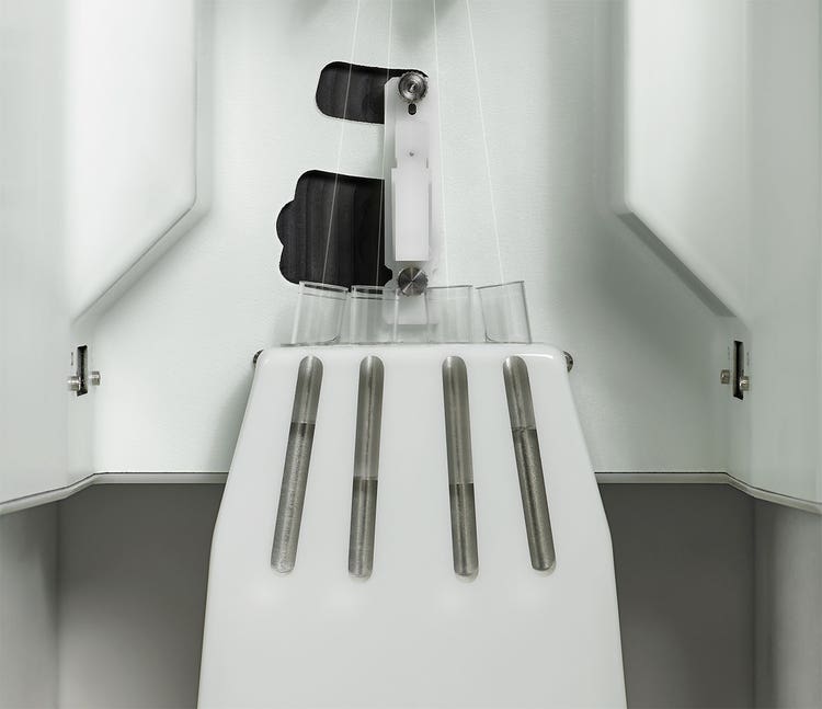Close-up of the MA900's sort deposition chamber.