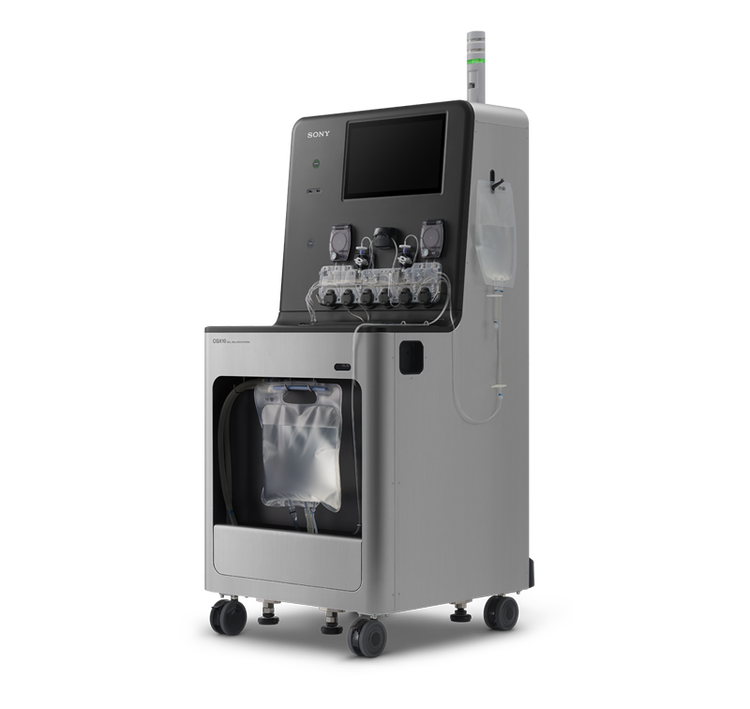 Photo of the CGX10 Cell Isolation System in 3/4 view.