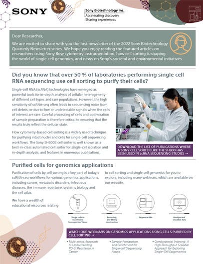 Accelerating discovery. Sharing experiences. Volume 1 No. 1 newsletter cover