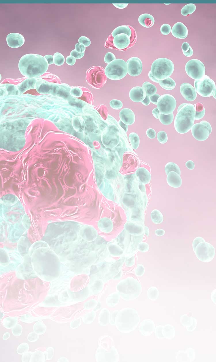 Malignant tumor destroying organism abstract medical concept illustration.