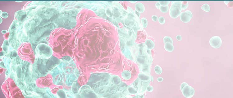 Malignant tumor destroying organism abstract medical concept illustration.